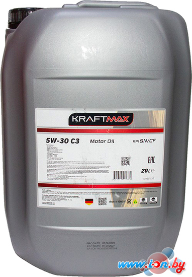 Моторное масло KraftMax 5W-30 C3 DPF KM607/20 20л в Могилёве
