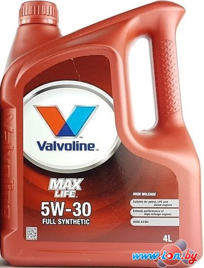 Моторное масло Valvoline Maxlife 5W-30 4л в Гродно