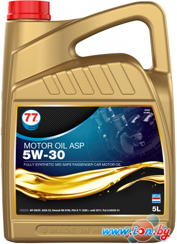 Моторное масло 77 Lubricants Motor Oil ASP 5W-30 5л в Гродно