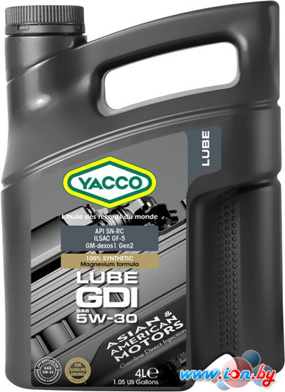 Моторное масло Yacco Lube GDI 5W30 4л в Гродно