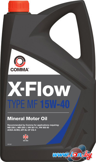 Моторное масло Comma X-FLOW TYPE MF 15W-40 4л в Бресте