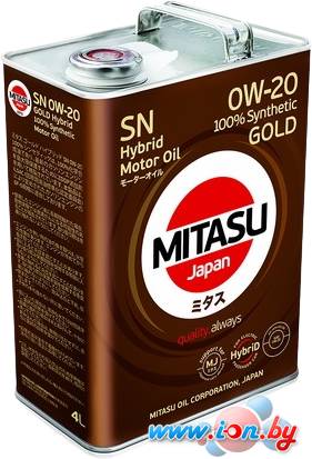 Моторное масло Mitasu Gold Hybrid SN 0W-20 4л в Гродно