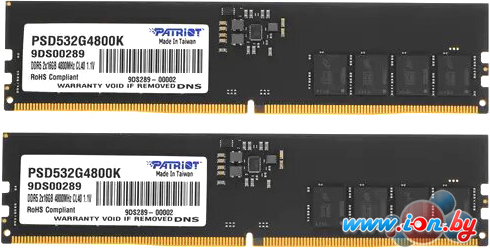 Оперативная память Patriot Signature Line 2x16ГБ DDR5 4800 МГц PSD532G4800K в Гродно