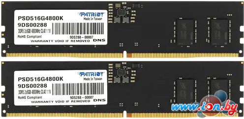 Оперативная память Patriot Signature Line 2x8ГБ DDR5 4800 МГц PSD516G4800K в Гродно