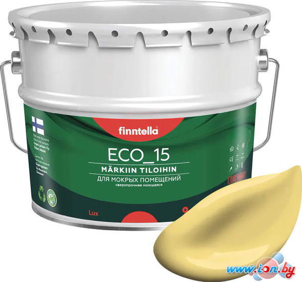 Краска Finntella Eco 15 Maissi F-10-1-9-FL114 9 л (светло-желтый) в Могилёве