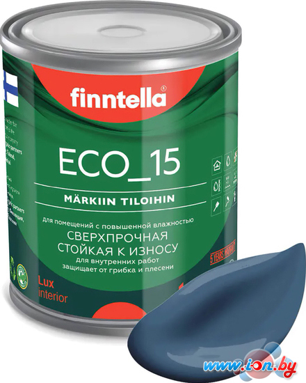 Краска Finntella Eco 15 Bondii F-10-1-1-FL004 0.9 л (лазурно-серый) в Гомеле