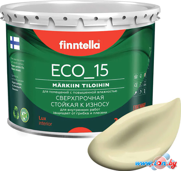 Краска Finntella Eco 15 Cocktail F-10-1-3-FL119 2.7 л (жемчужно-белый) в Бресте