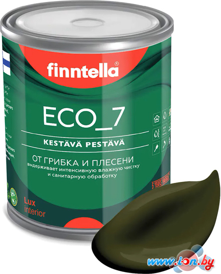 Краска Finntella Eco 7 Kombu F-09-2-1-FL020 0.9 л (буро-зеленый) в Бресте