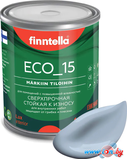 Краска Finntella Eco 15 Niagara F-10-1-1-FL006 0.9 л (серо-голубой) в Могилёве