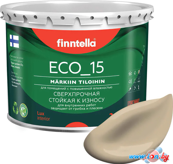 Краска Finntella Eco 15 Karamelli F-10-1-3-FL068 2.7 л (песочный) в Бресте