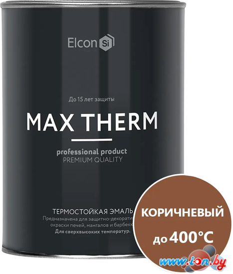 Эмаль Elcon Термостойкая до 400C 0.8 кг (коричневый) в Бресте