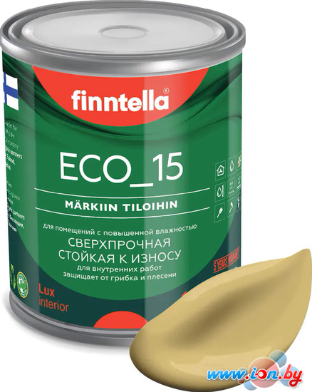 Краска Finntella Eco 15 Syksy F-10-1-1-FL117 0.9 л (приглушенный желтый) в Гомеле