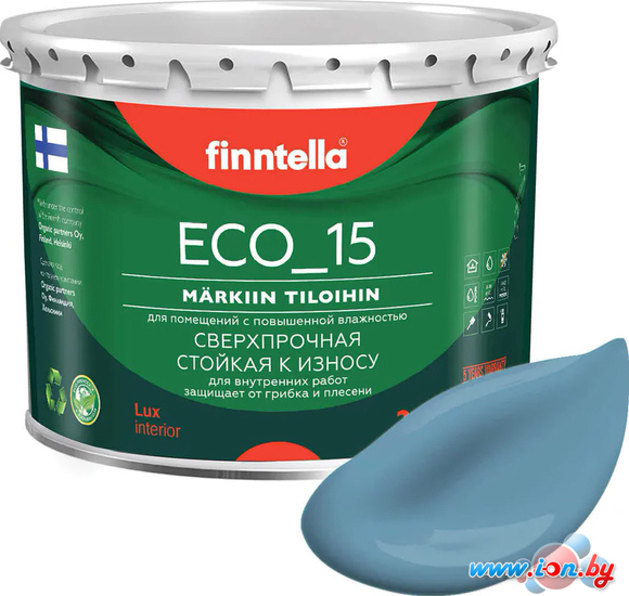 Краска Finntella Eco 15 Meri Aalto F-10-1-3-FL014 2.7 л (светло сине-серый) в Гомеле