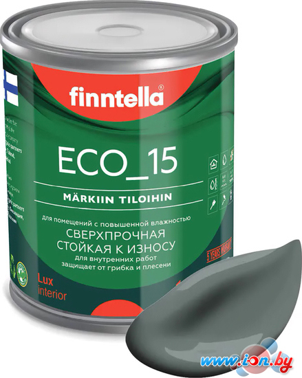 Краска Finntella Eco 15 Salvia F-10-1-1-FL051 0.9 л (серо-зеленый) в Могилёве