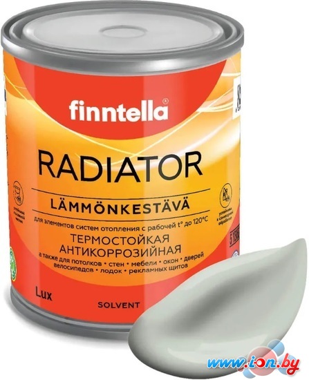 Краска Finntella Radiator Kanarian F-19-1-1-FL054 0.9 л (светло серо-зеленый) в Бресте