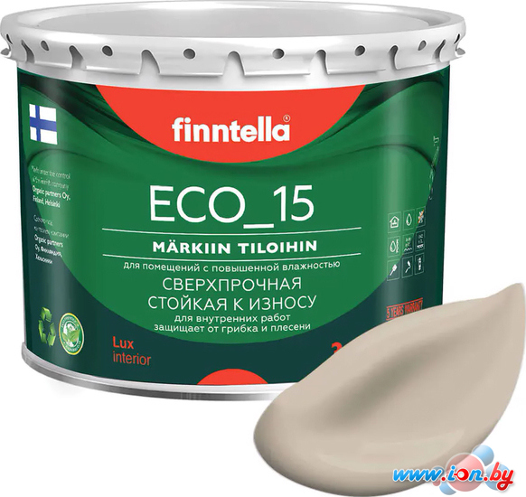 Краска Finntella Eco 15 Jolie F-10-1-3-FL089 2.7 л (бежевый) в Витебске