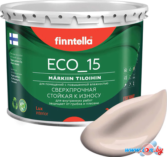 Краска Finntella Eco 15 Makea Aamu F-10-1-3-FL104 2.7 л (бледно-песочный) в Могилёве