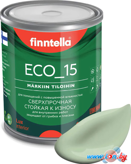 Краска Finntella Eco 15 Omena F-10-1-1-FL027 0.9 л (светло-зеленый) в Бресте