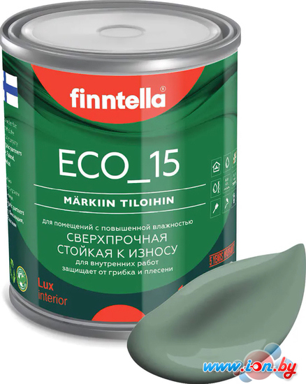 Краска Finntella Eco 15 Naamiointi F-10-1-1-FL041 0.9 л (зеленый хаки) в Могилёве