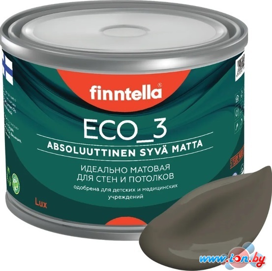 Краска Finntella Eco 3 Wash and Clean Taupe F-08-1-9-LG234 9 л (серо-коричневый) в Гомеле