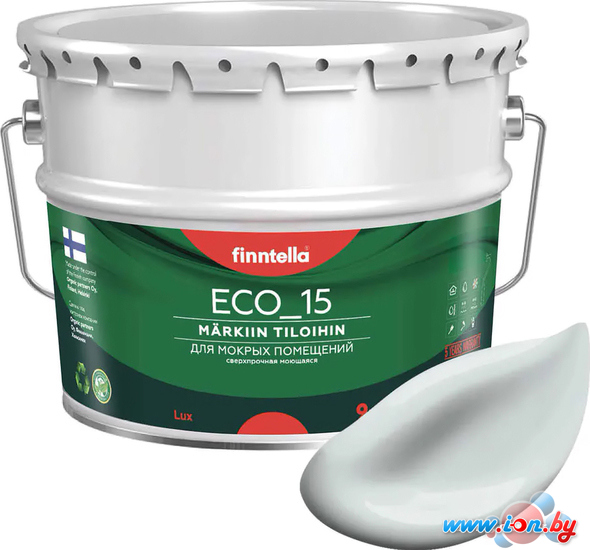 Краска Finntella Eco 15 Islanti F-10-1-9-FL066 9 л (серо-голубой) в Бресте