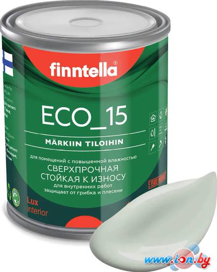 Краска Finntella Eco 15 Akaatti F-10-1-1-FL057 0.9 л (светло серо-зеленый) в Могилёве