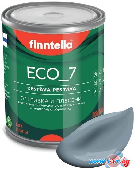 Краска Finntella Eco 7 Harmaa F-09-2-1-FL005 0.9 л (серо-голубой) в Могилёве