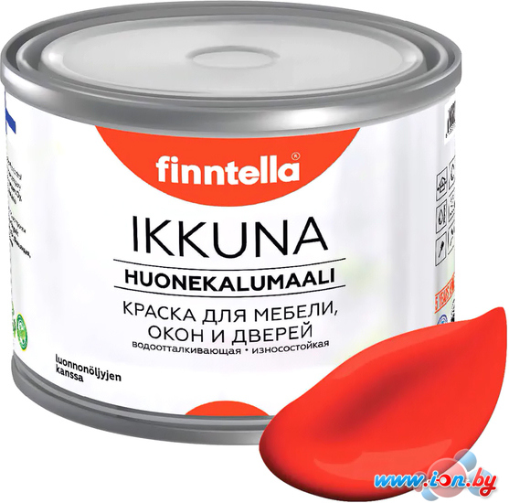 Краска Finntella Ikkuna Puna Aurinko F-34-1-1-FL125 0.9 л (закатный красный) в Витебске