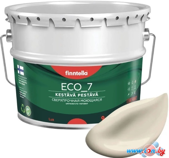 Краска Finntella Eco 7 Liinavaatteet F-09-2-9-FL094 9 л (светло-бежевый) в Могилёве