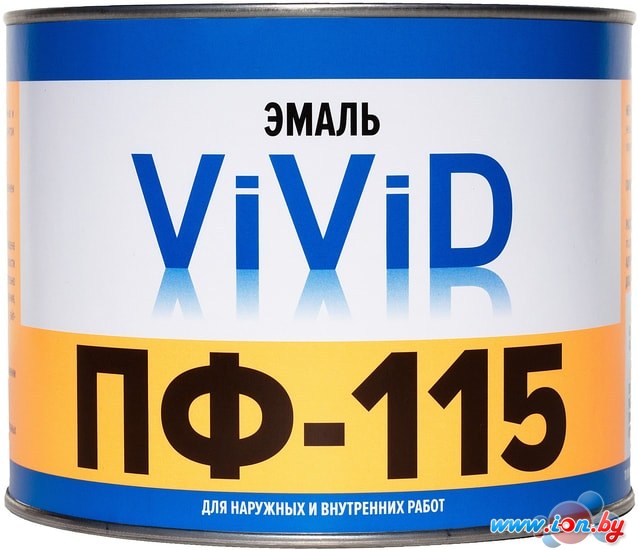 Эмаль ViViD ПФ-115 2 кг (черный) в Могилёве