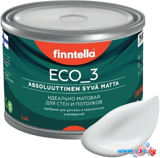 Краска Finntella Eco 3 Wash and Clean Platinum F-08-1-1-LG164 0.9 л (бело-серый) в Могилёве