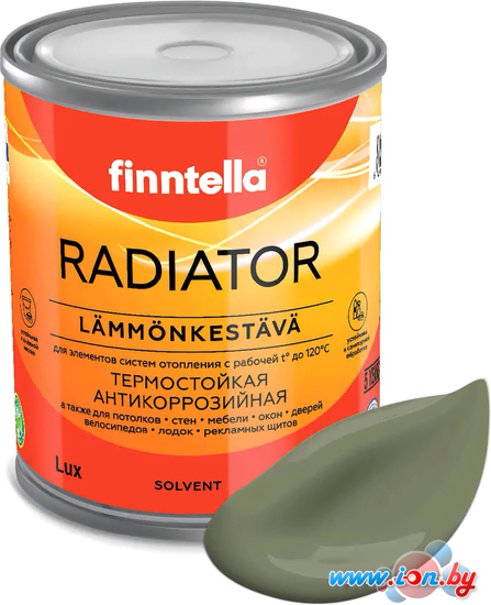 Краска Finntella Radiator Oliivi F-19-1-1-FL021 0.9 л (темно-зеленый) в Гомеле