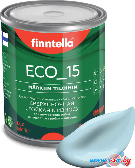 Краска Finntella Eco 15 Jaata F-10-1-1-FL018 0.9 л (светло-голубой) в Могилёве