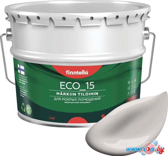 Краска Finntella Eco 15 Vuoret F-10-1-9-FL076 9 л (теплый серо-коричневый) в Могилёве