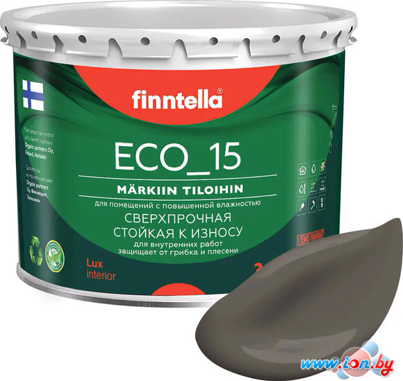 Краска Finntella Eco 15 Taupe F-10-1-3-FL079 2.7 л (серо-коричневый) в Могилёве