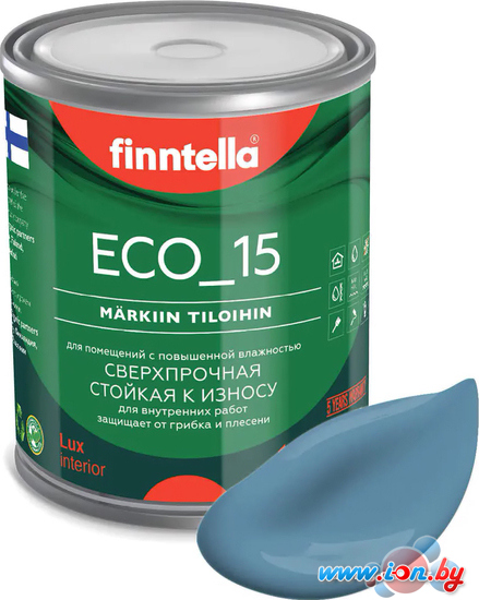 Краска Finntella Eco 15 Terassininen F-10-1-1-FL013 0.9 л (пастельный синий) в Витебске