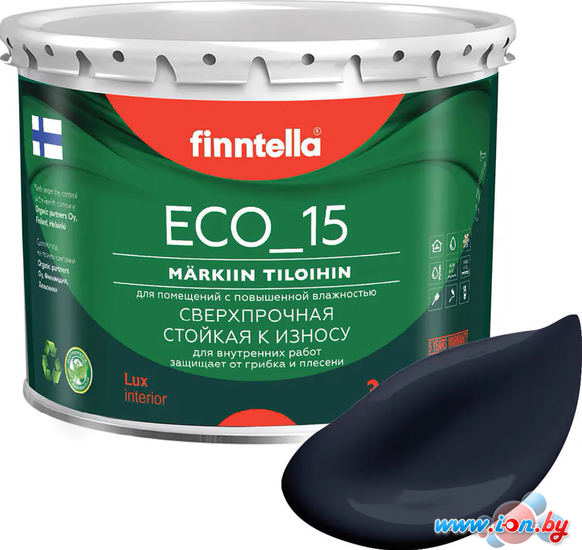 Краска Finntella Eco 15 Nevy F-10-1-3-FL001 2.7 л (темно-синий) в Бресте