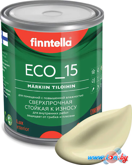 Краска Finntella Eco 15 Cocktail F-10-1-1-FL119 0.9 л (жемчужно-белый) в Витебске