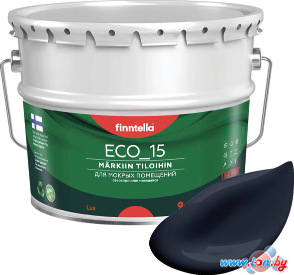 Краска Finntella Eco 15 Nevy F-10-1-9-FL001 9 л (темно-синий) в Витебске