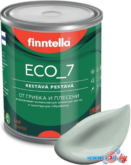 Краска Finntella Eco 7 Aave F-09-2-1-FL044 0.9 л (серо-зеленый) в Бресте