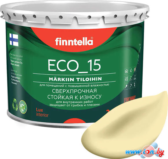 Краска Finntella Eco 15 Sade F-10-1-3-FL116 2.7 л (светло-желтый) в Могилёве