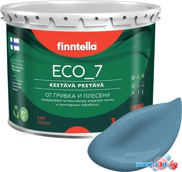 Краска Finntella Eco 7 Terassininen F-09-2-3-FL013 2.7 л (пастельный синий) в Гомеле