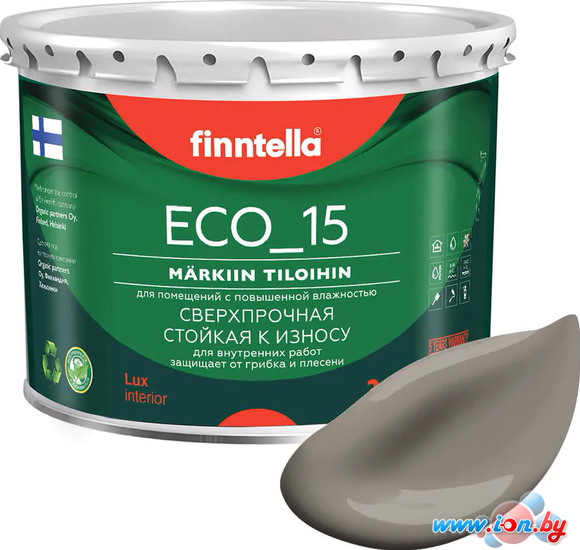 Краска Finntella Eco 15 Maa F-10-1-3-FL080 2.7 л (светло-коричневый) в Могилёве