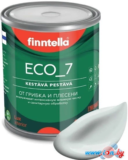 Краска Finntella Eco 7 Islanti F-09-2-1-FL066 0.9 л (серо-голубой) в Могилёве