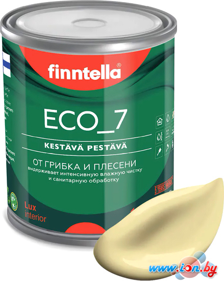 Краска Finntella Eco 7 Hirssi F-09-2-1-FL118 0.9 л (пастельно-желтый) в Гомеле