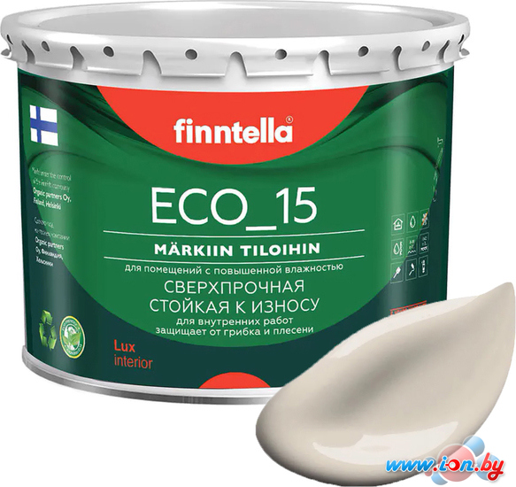 Краска Finntella Eco 15 Ranta F-10-1-3-FL091 2.7 л (теплый бежевый) в Витебске