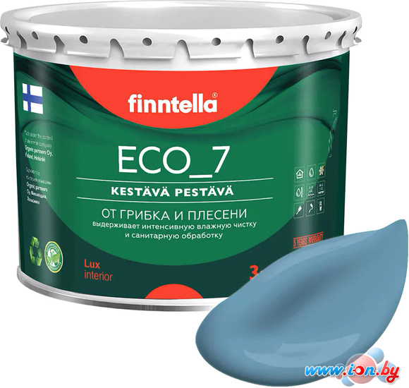 Краска Finntella Eco 7 Meri Aalto F-09-2-3-FL014 2.7 л (светло сине-серый) в Могилёве