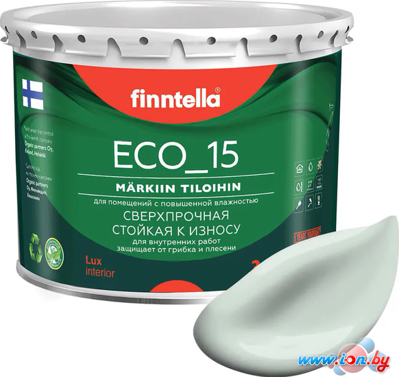 Краска Finntella Eco 15 Vetta F-10-1-3-FL039 2.7 л (бледно-бирюзовый) в Гомеле