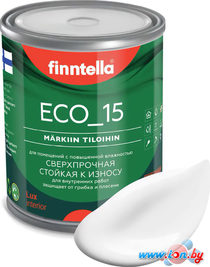 Краска Finntella Eco 15 White F-10-1-1 0.9 л (белый) в Витебске