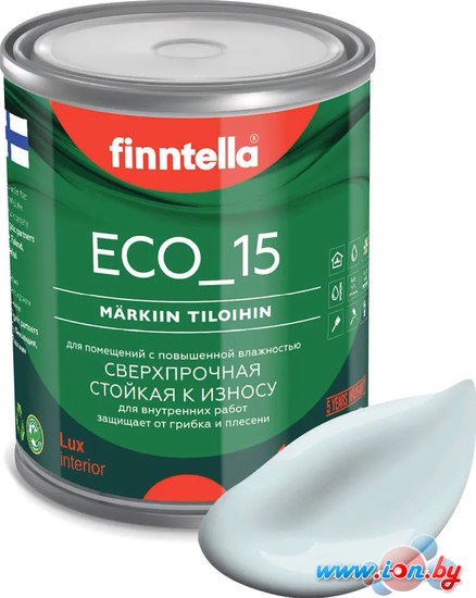 Краска Finntella Eco 15 Kylma F-10-1-1-FL007 0.9 л (холодный голубой) в Бресте